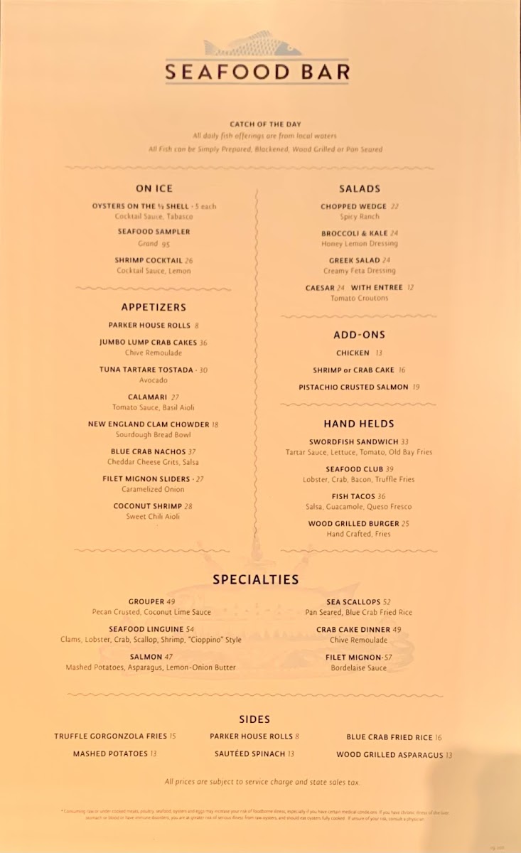 Seafood Bar Menu - Image 5